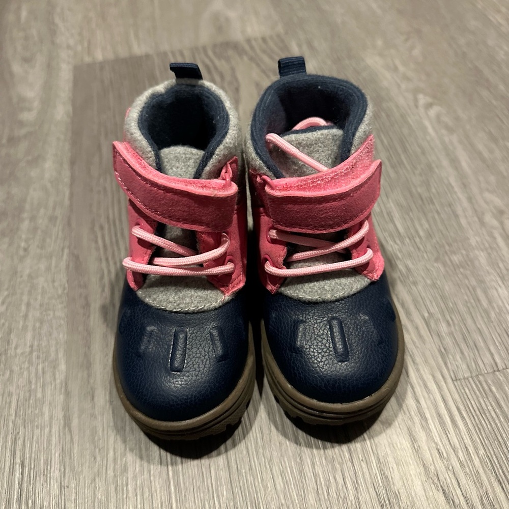 Carters never worn Kids Pink and Navy Boots